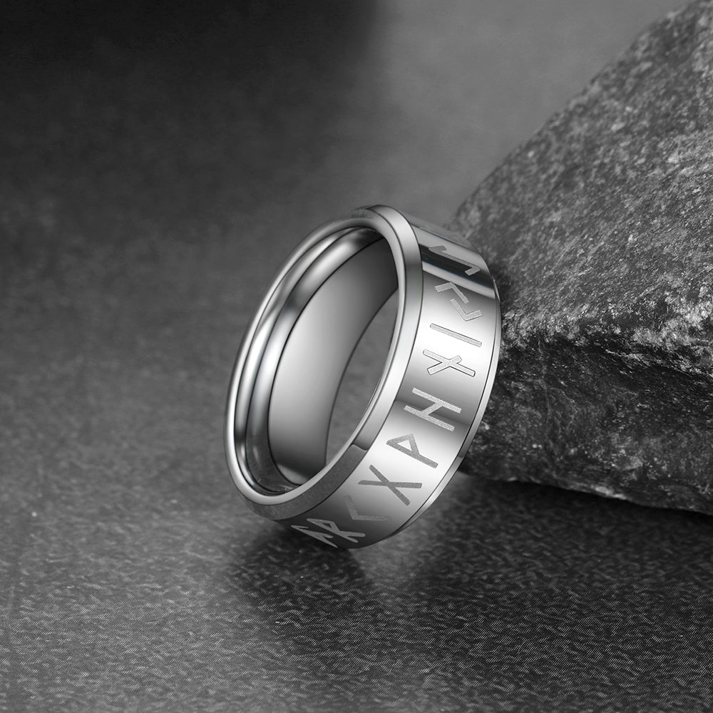 Norse Viking Runes Viking Band Ring for 8mm