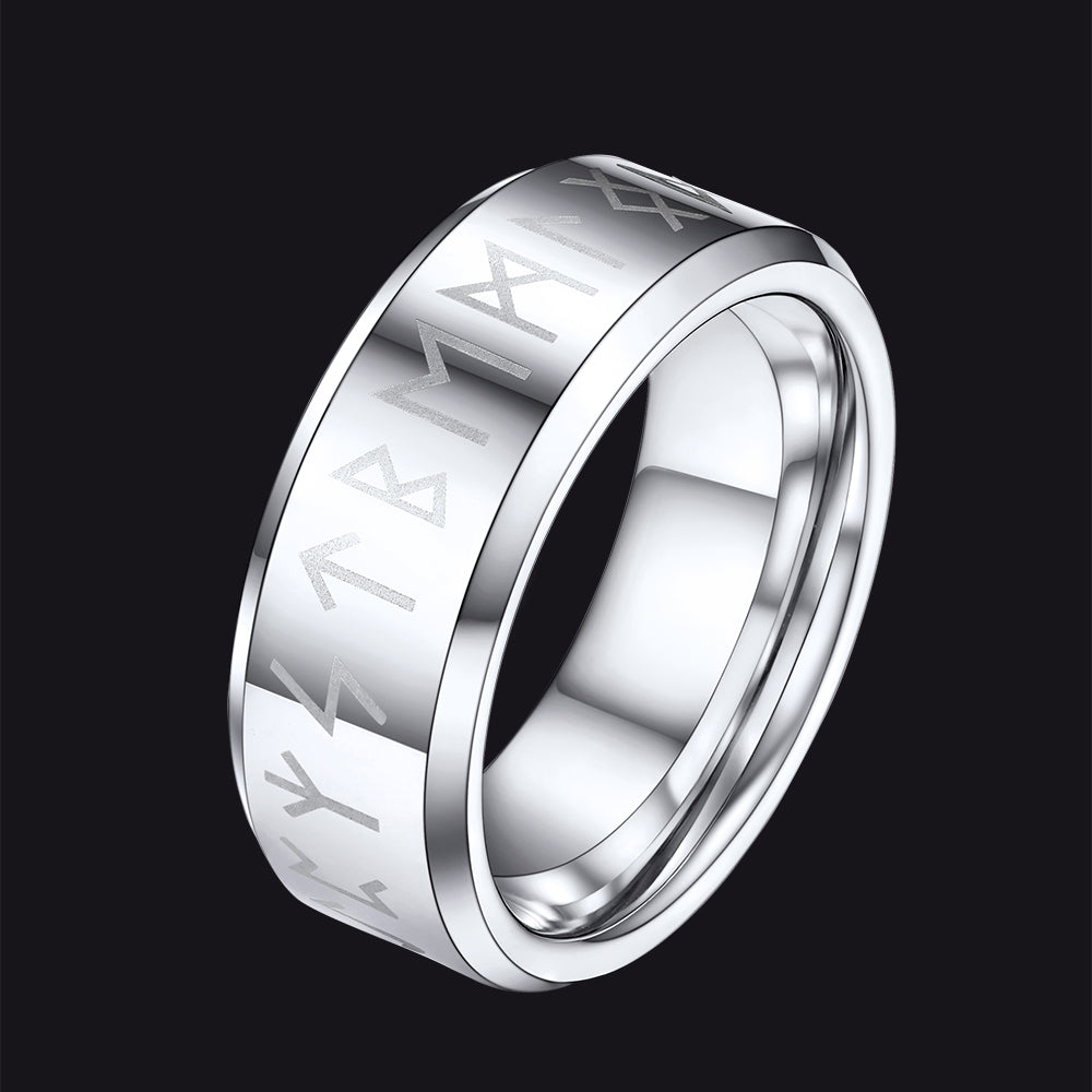 Norse Viking Runes Viking Band Ring for 8mm