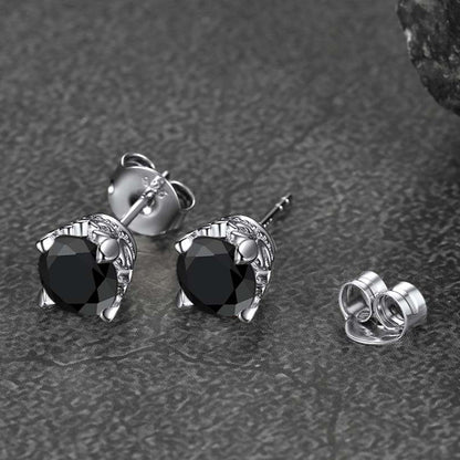 1ct Moissanite Round Cut Diamond Stud Earrings for in 925 Sterling Silver