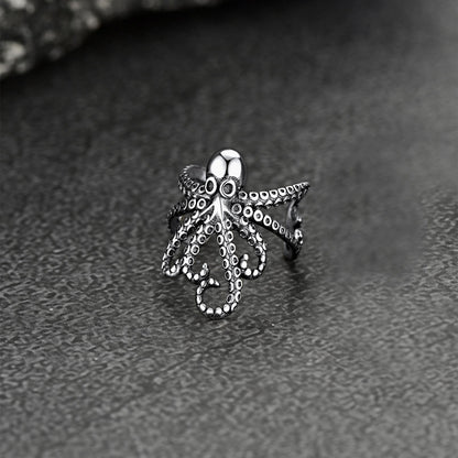 Sterling Silver Octopus Ear Cuff Earring for 1pc