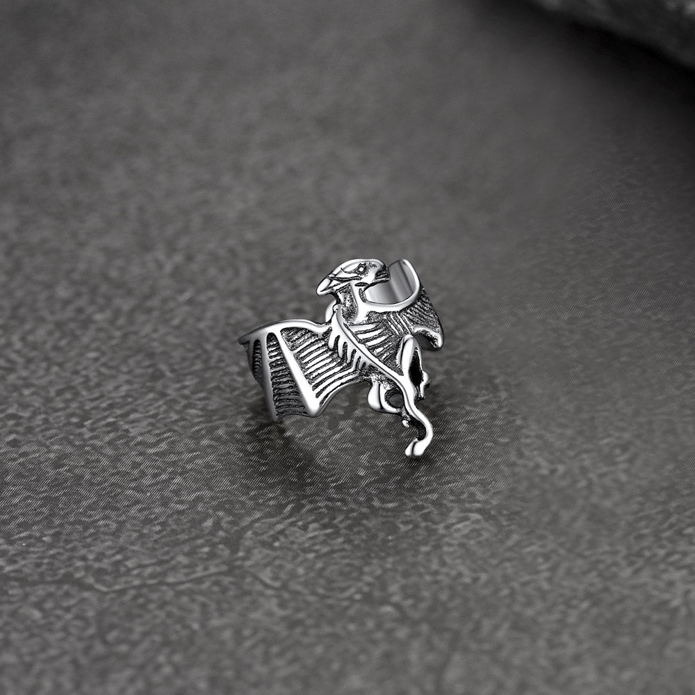 925 Sterling Silver Dragon Ear Cuff 1pc