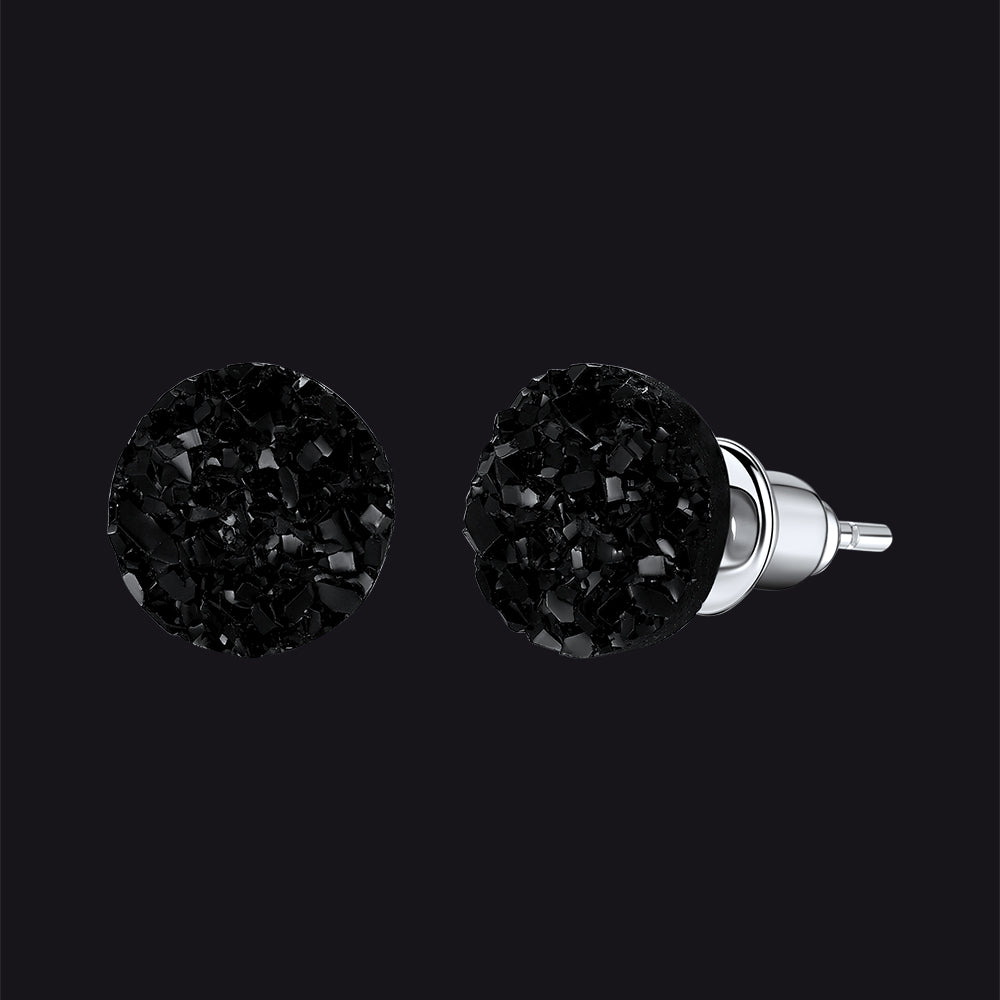 925 Sterling Silver Diamond Stud Earrings for
