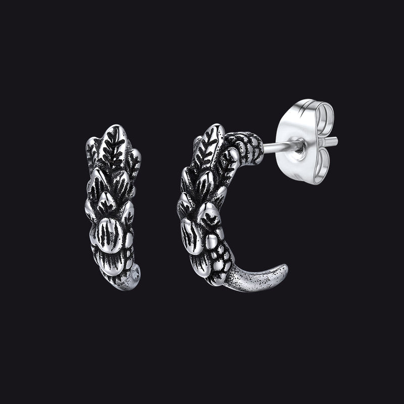Gothic Native American Tribal Eagle Claw Earrings Animal Jewelry for