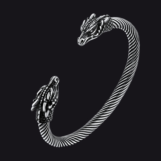 Dragon Head Bracelet Arm Ring Cuff Bangle for