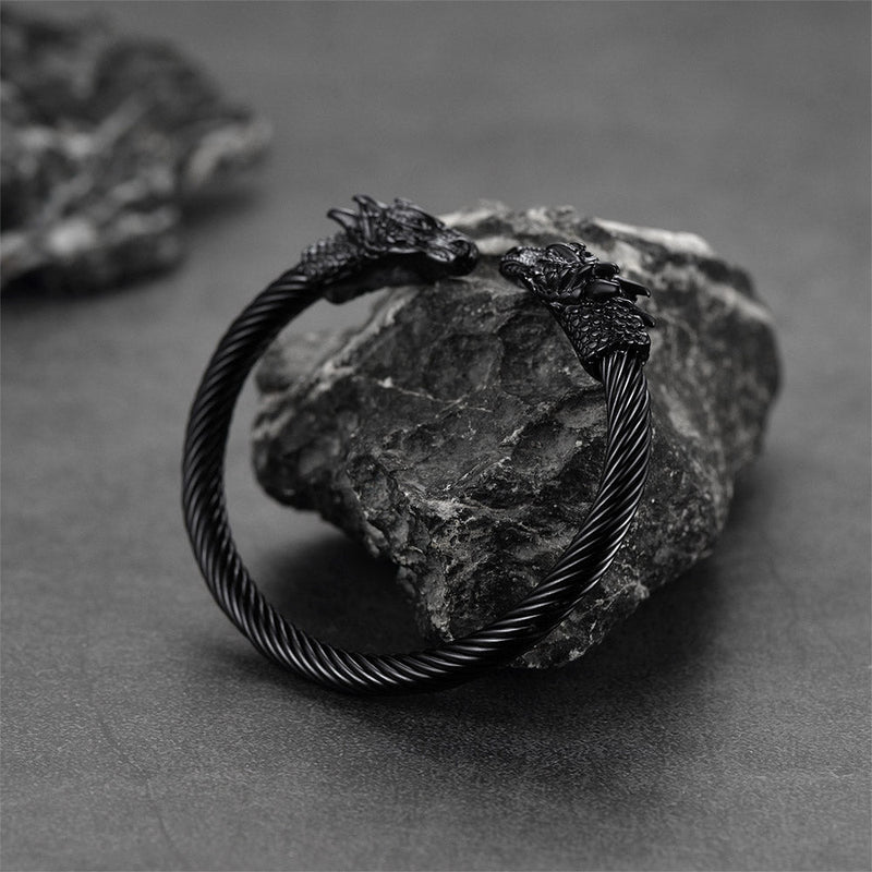 Dragon Head Bracelet Arm Ring Cuff Bangle for