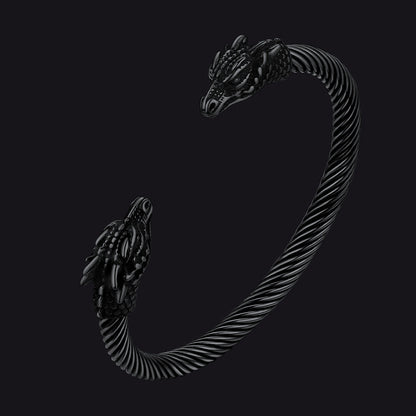 Dragon Head Bracelet Arm Ring Cuff Bangle for
