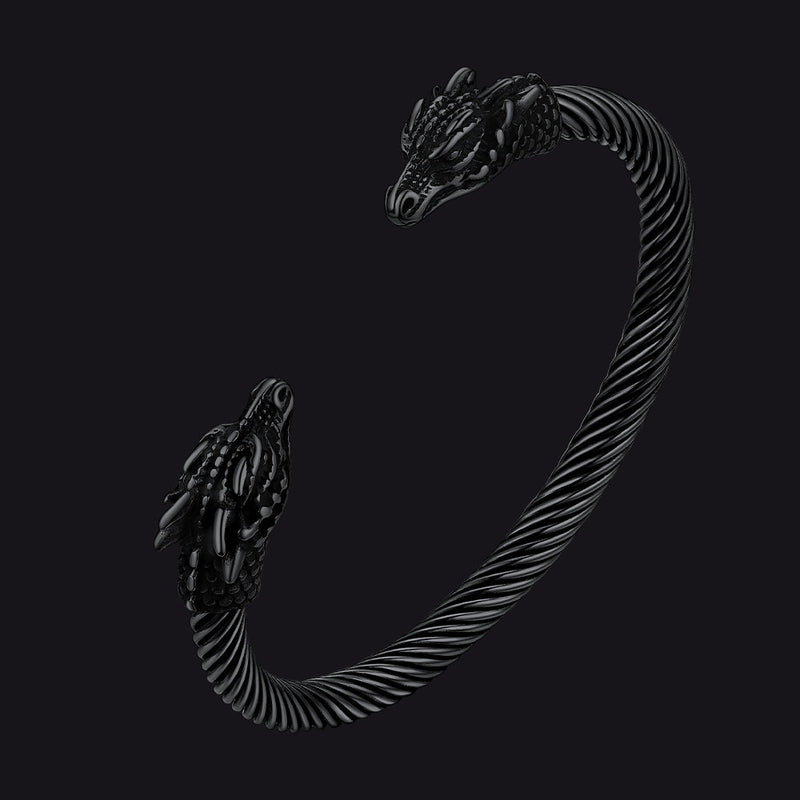 Dragon Head Bracelet Arm Ring Cuff Bangle for