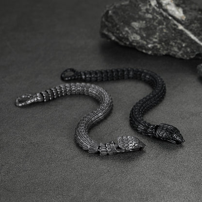 Viking Snake Jörmungandr Bracelet Stainless Steel Bangle Bracelet