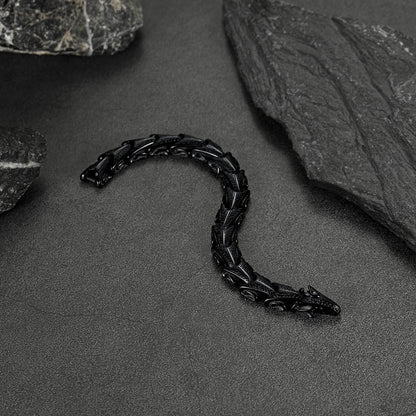 Chunky Dragon Chain Bracelet for in Stainless Steel