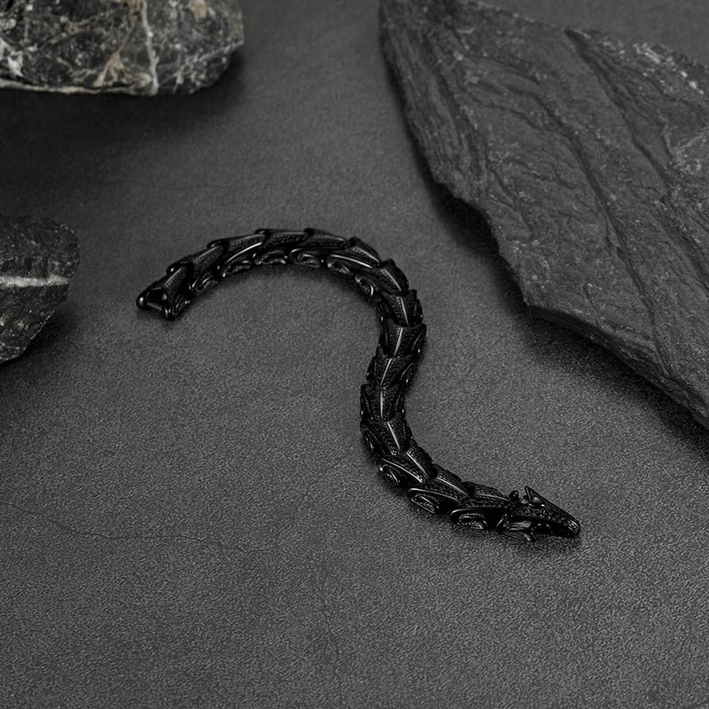 Chunky Dragon Chain Bracelet for in Stainless Steel