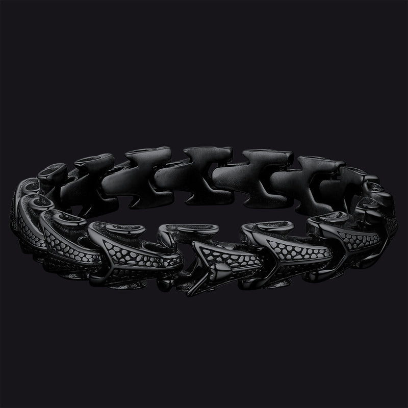 Chunky Dragon Chain Bracelet for in Stainless Steel