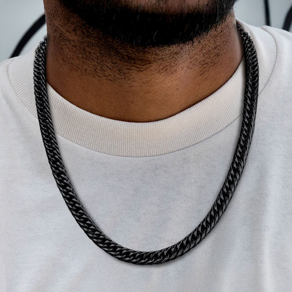 Thick Miami Cuban Curb Link Chain Necklace for
