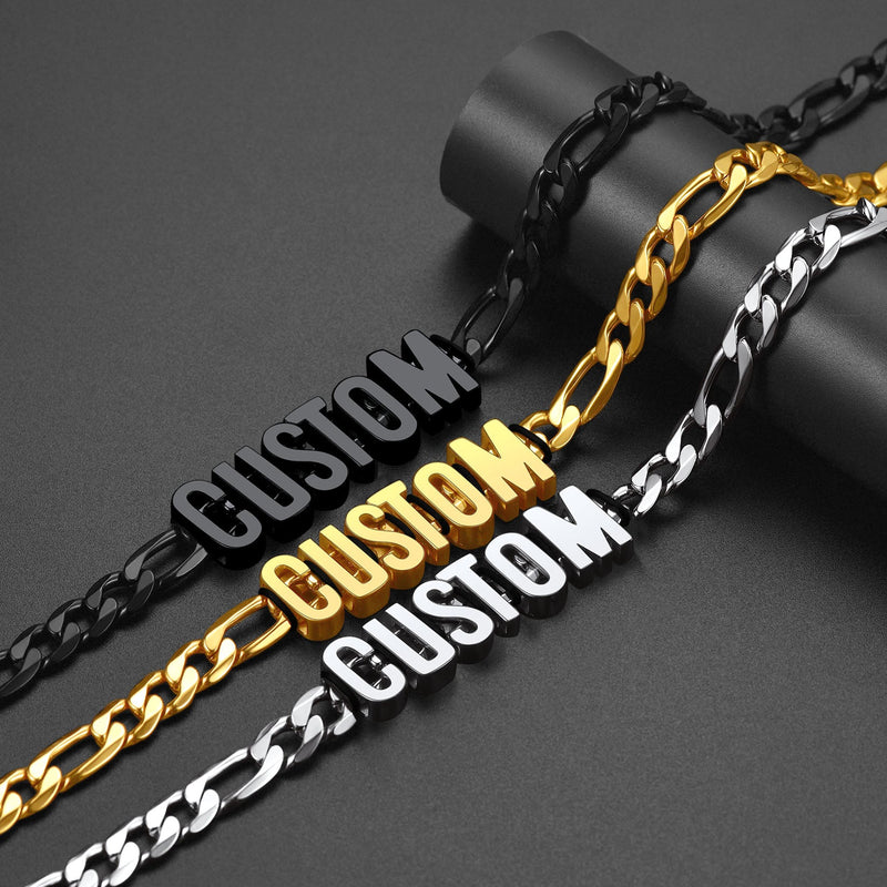 8mm Custom Name Cuban Chain Necklace for