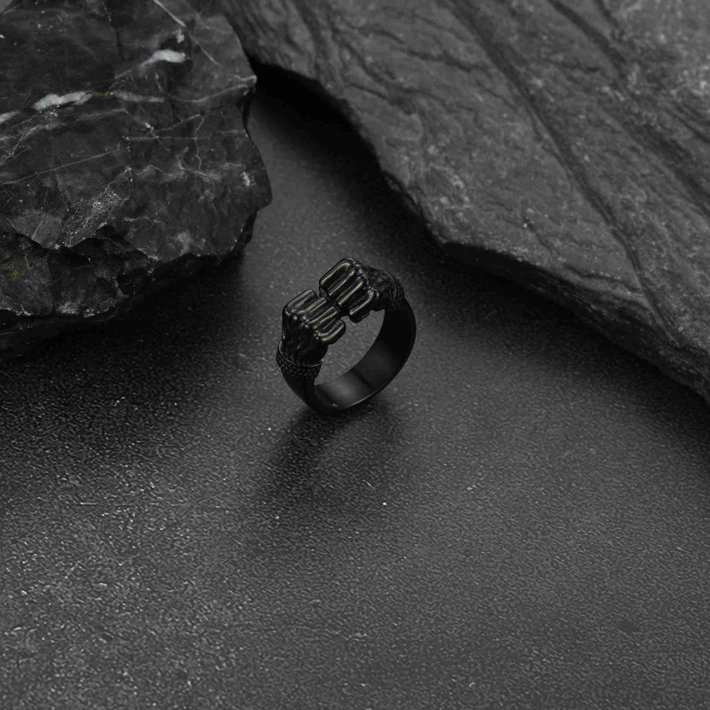 Faithheart Punk Rock Stainless Steel Boxing Fist Ring for
