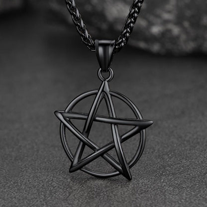 Tetragrammaton Pentagram Necklace for