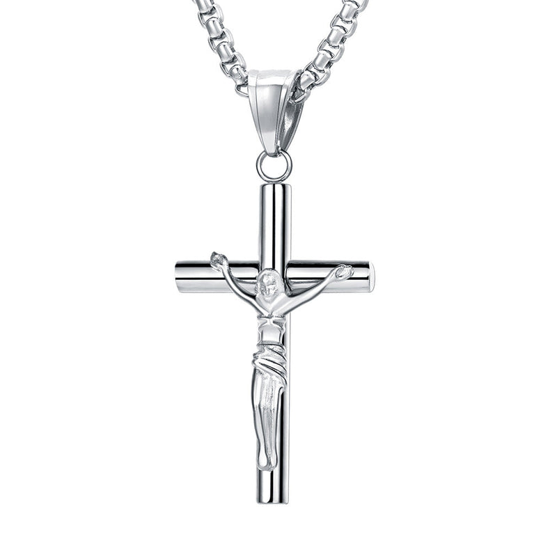 Flash Christian Savior Cross Necklace for Man