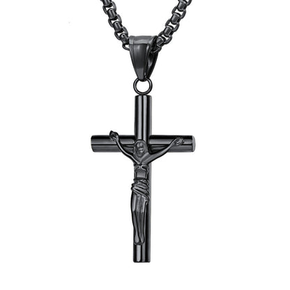 Flash Christian Savior Cross Necklace for Man