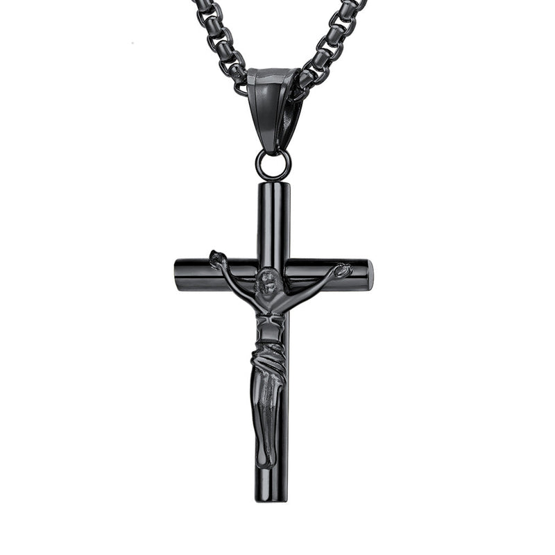 Flash Christian Savior Cross Necklace for Man