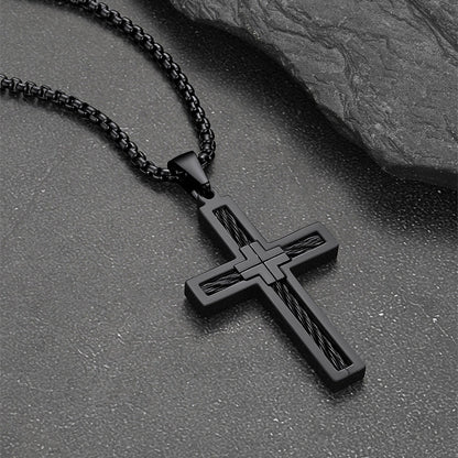 Christian Cross Necklace Pendant for