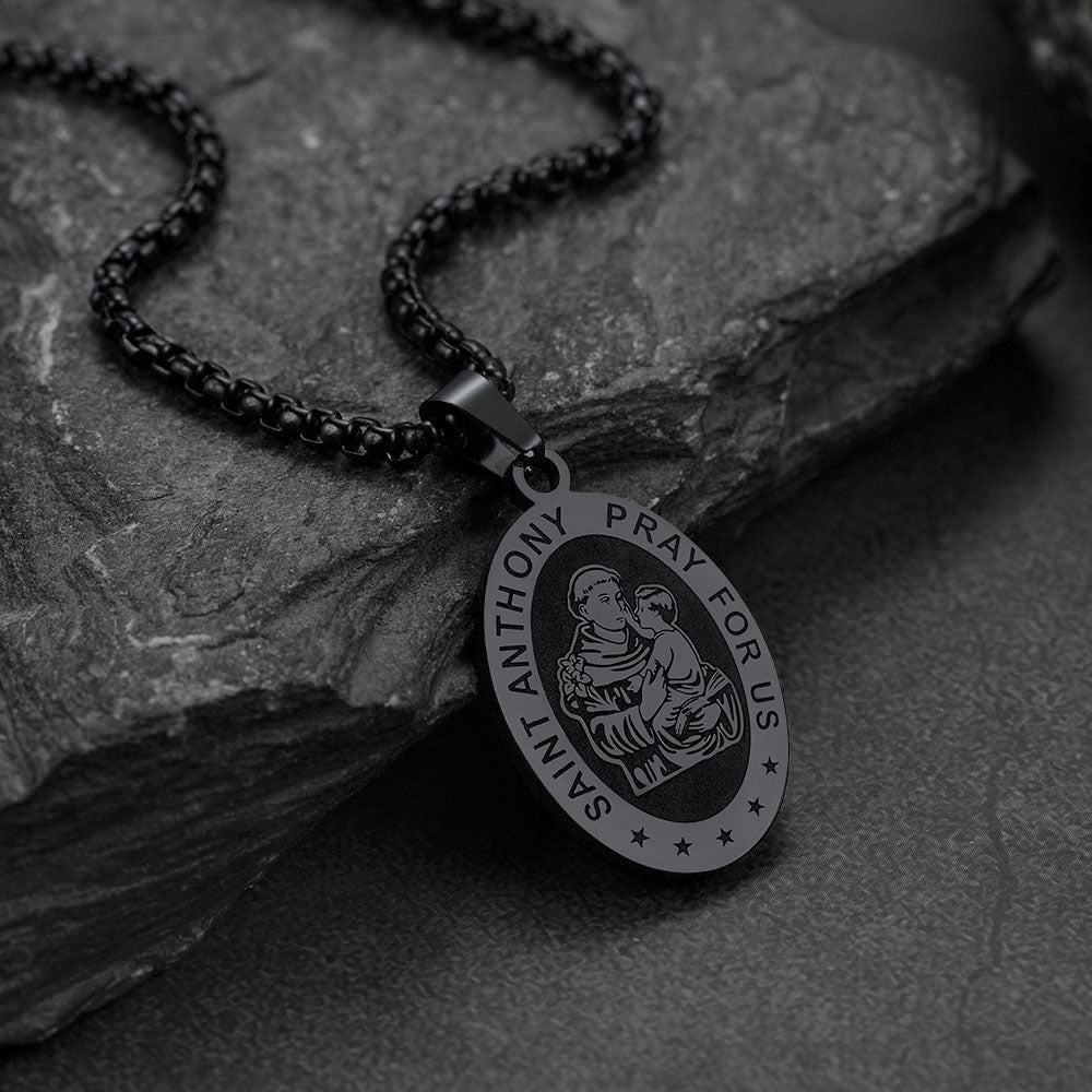 Saint Anthony Necklace Catholic Patron Saints Medal