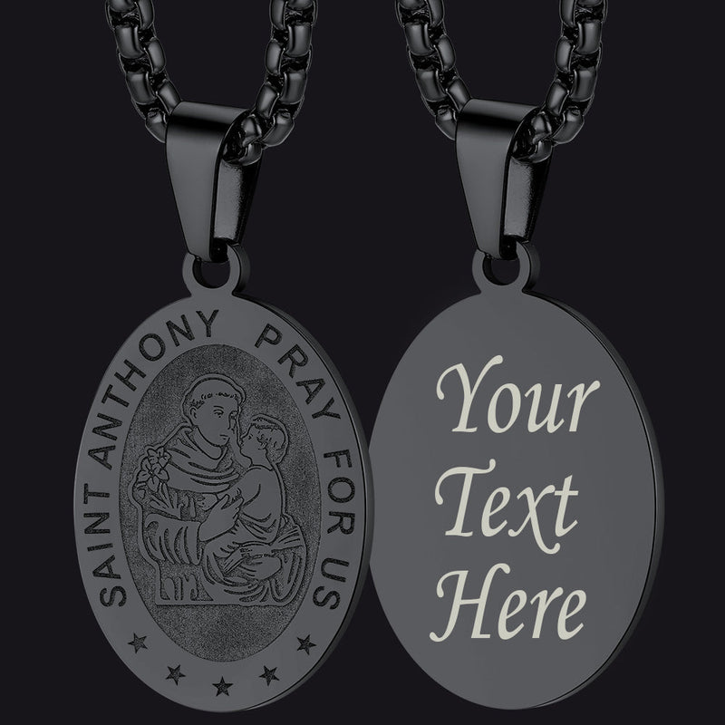 Saint Anthony Necklace Catholic Patron Saints Medal