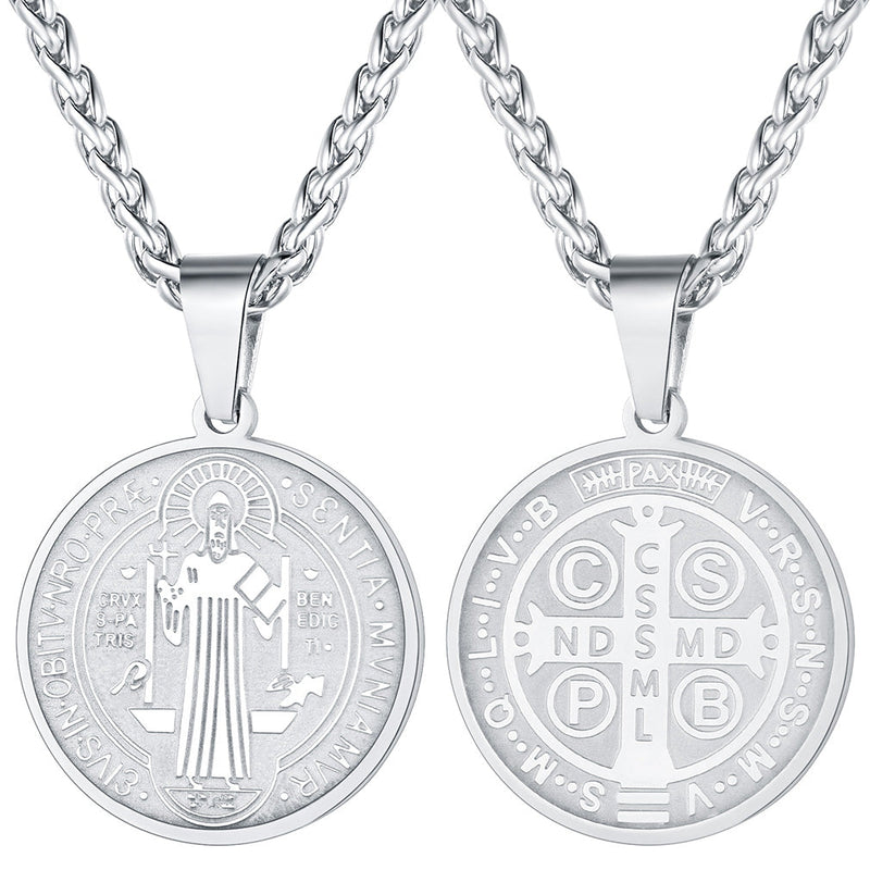 Christian St. Benedict Medal Necklace for