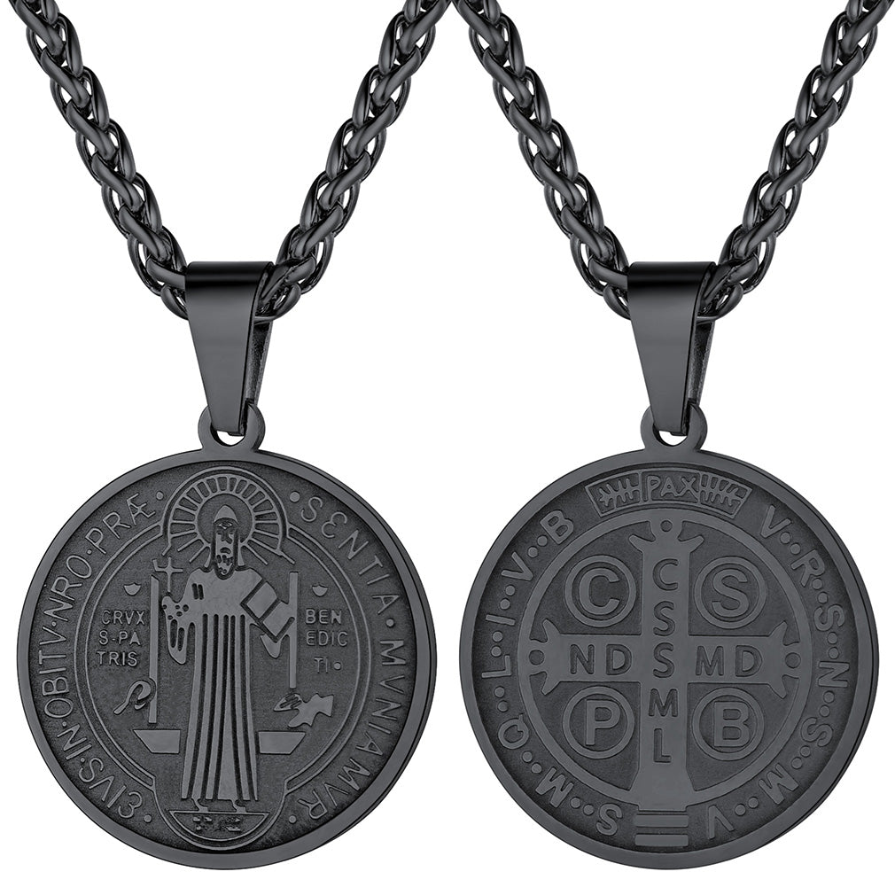 Christian St. Benedict Medal Necklace for