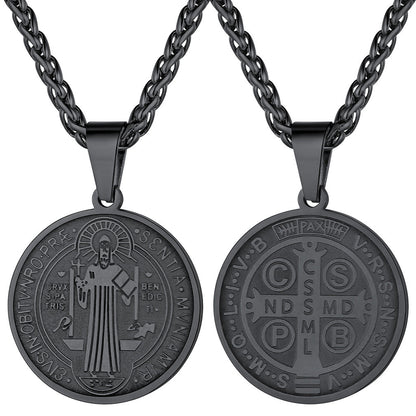 Christian St. Benedict Medal Necklace for