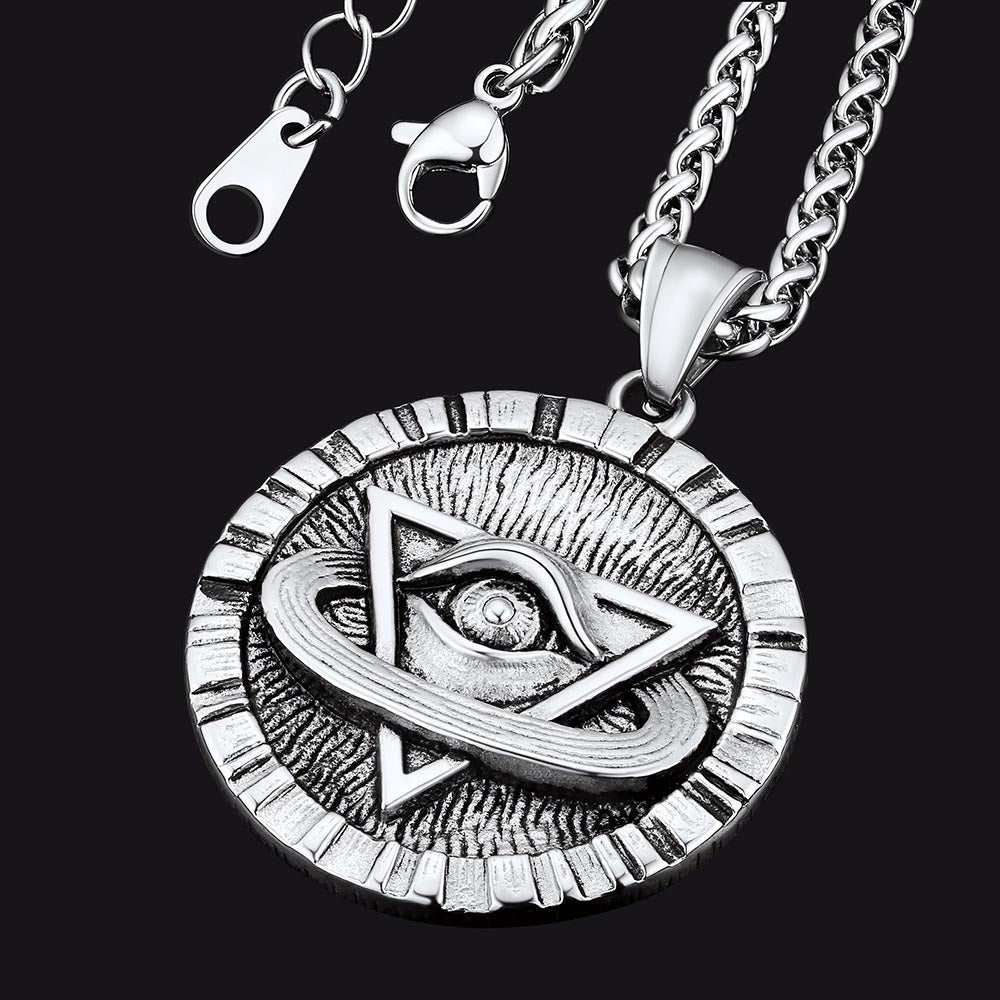 Triangle All-seeing Eye Necklace Providence Pendant for