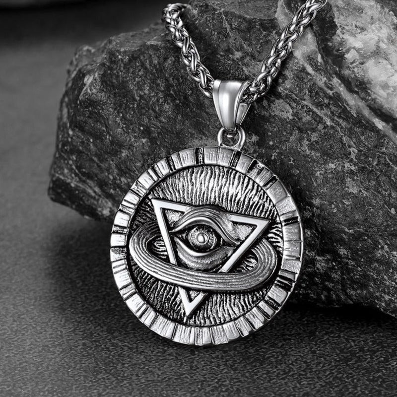 Triangle All-seeing Eye Necklace Providence Pendant for