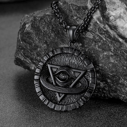 Triangle All-seeing Eye Necklace Providence Pendant for
