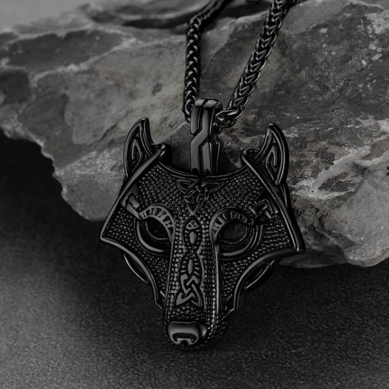 Norse Viking Celtic Wolf Necklace Amulet Jewelry for