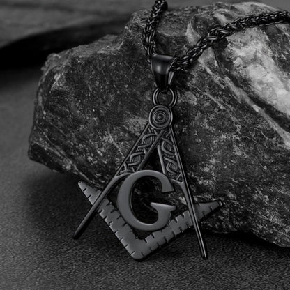 Classic Masonic Pendant Necklace for Freemason