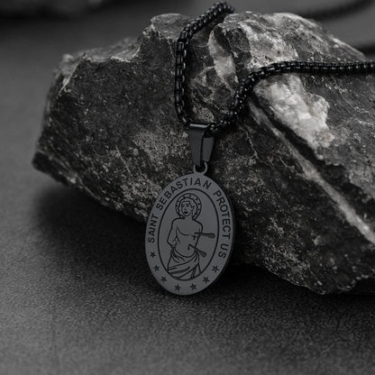 Customized St Sebastian Pendant Necklace Medal