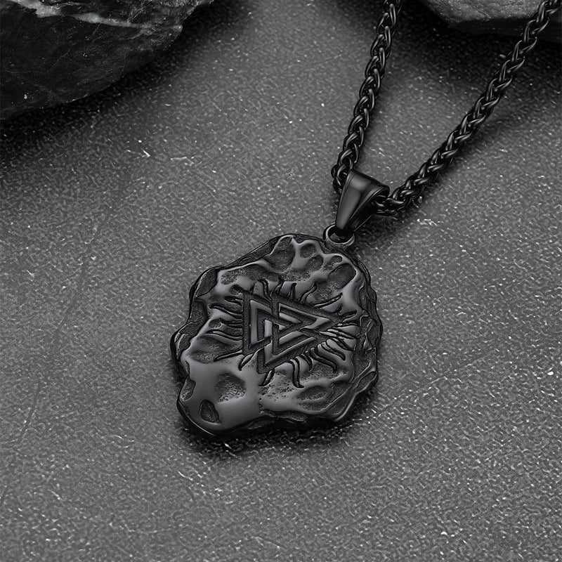 Flash Viking Compass Guiding Pendant Necklace for