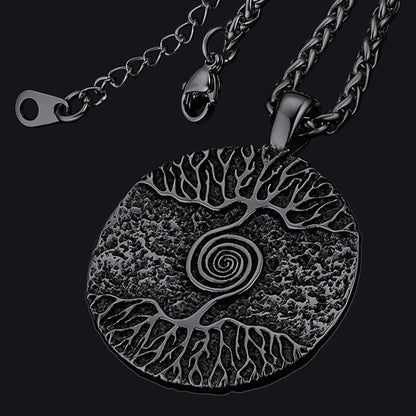 Viking Tree of Life Pendant Necklace for