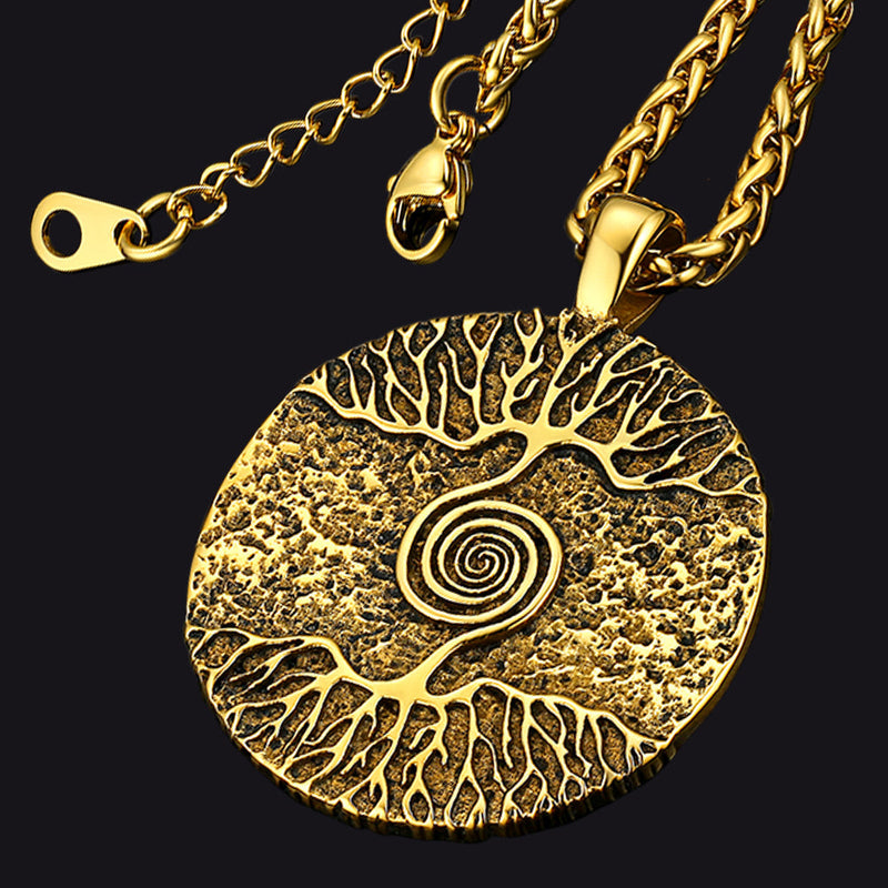 Viking Tree of Life Pendant Necklace for