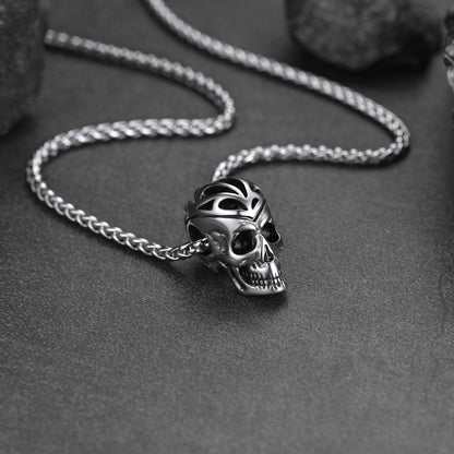 Flash Gothic Skull Necklace Pendant for