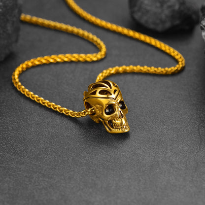 Flash Gothic Skull Necklace Pendant for