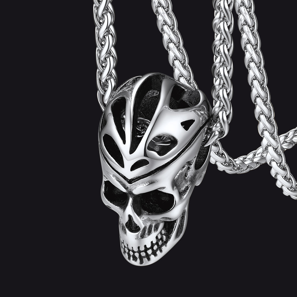 Flash Gothic Skull Necklace Pendant for
