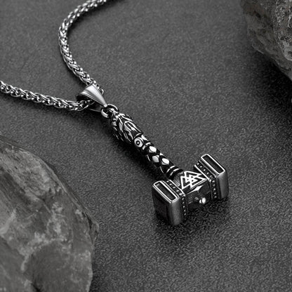 Thor's Hammer Mjolnir Necklace Viking Charm for