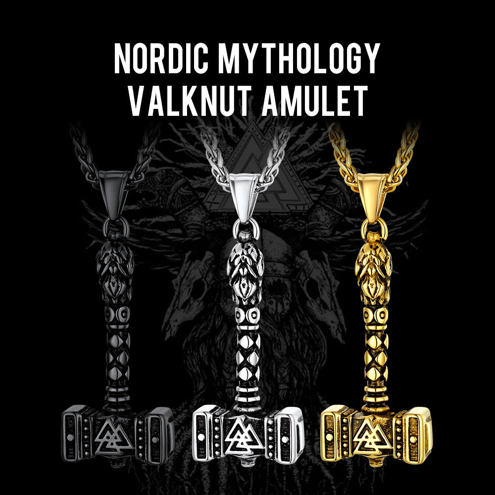 Thor's Hammer Mjolnir Necklace Viking Charm for