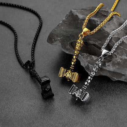 Thor's Hammer Mjolnir Necklace Viking Charm for