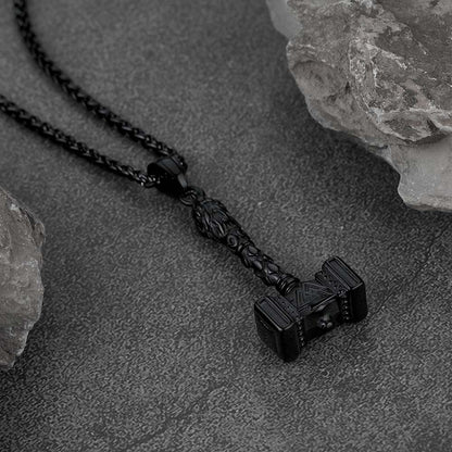 Thor's Hammer Mjolnir Necklace Viking Charm for