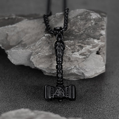 Thor's Hammer Mjolnir Necklace Viking Charm for