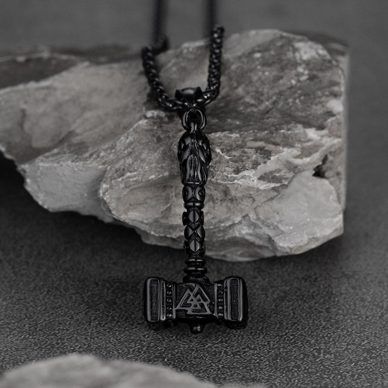 Thor's Hammer Mjolnir Necklace Viking Charm for
