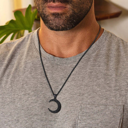Flash Celtic Crescent Moon Necklace for /