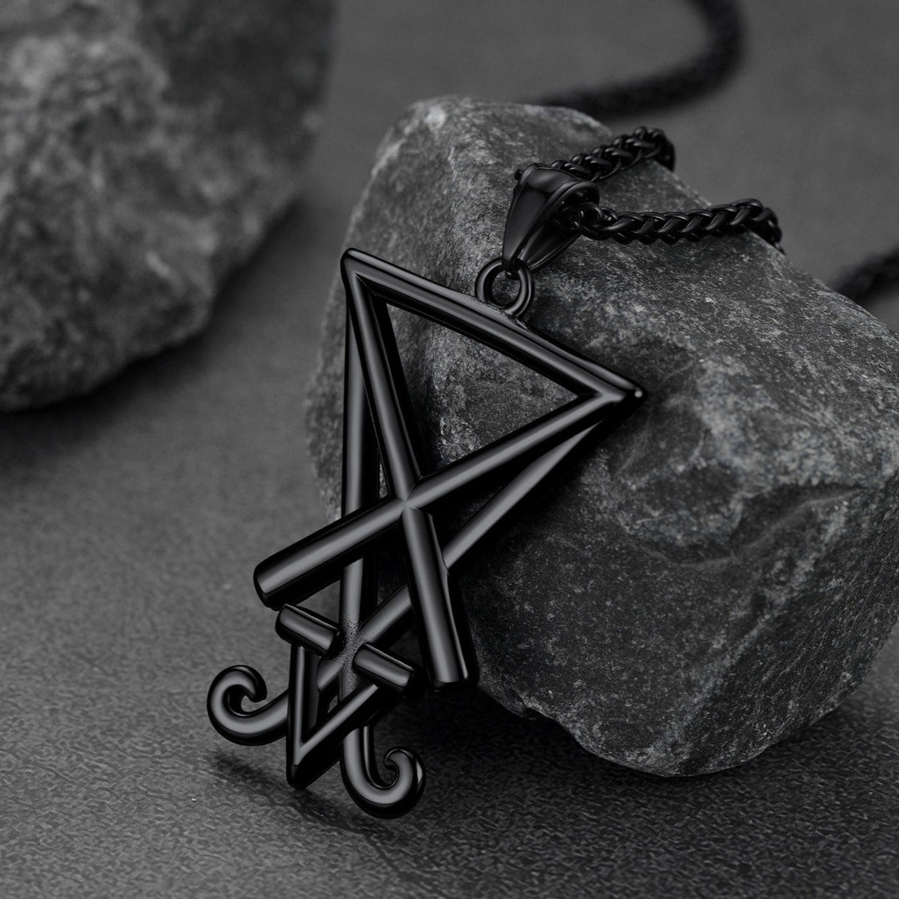 Satanic Sigil of Lucifer Necklace for Stainless Steel