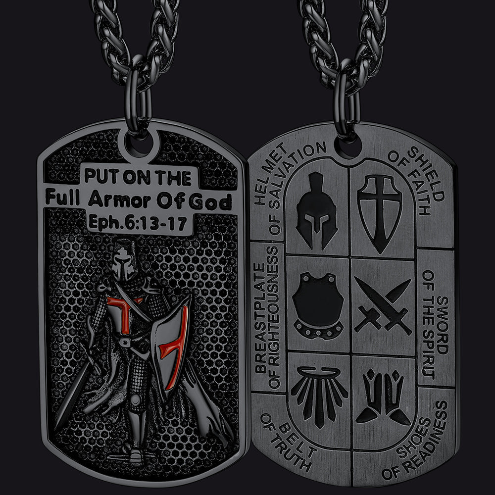 Knights Templar Dog Tag Necklace