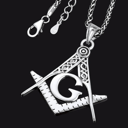 Classic Masonic Pendant Necklace for Freemason